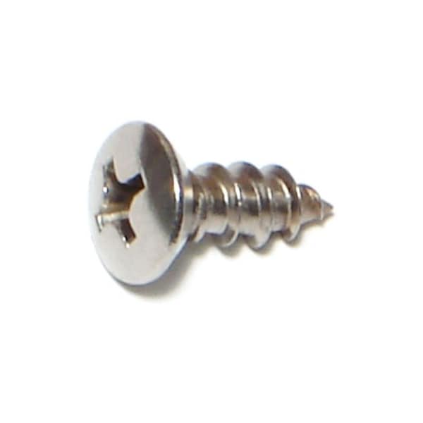 Midwest Fastener Sheet Metal Screw, #10 x 1/2 in, 18-8 Stainless Steel Oval Head Phillips Drive, 100 PK 05231 - main